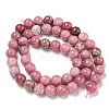 Natural Rhodonite Beads Strands G-P544-A02-02-3