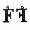 304 Stainless Steel Alphabet Charms STAS-H122-F-EB-1