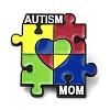 Autism Mom Puzzle Enamel Pins JEWB-M029-05EB-1