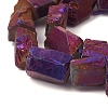 Electroplated Natural Quartz Crystal Beads Strands G-D0009-01B-04-3