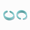 Spray Painted Alloy Cuff Rings RJEW-T011-28B-RS-2