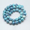 Synthetic Ocean White Jade Beads Strands G-C219-18mm-02-2