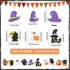 SUNNYCLUE 40Pcs 10 Styles Halloween Opaque Resin Cabochons RESI-SC0002-47-2