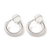 Brass Clip-on Earrings for Women Men KK-K371-26P-2