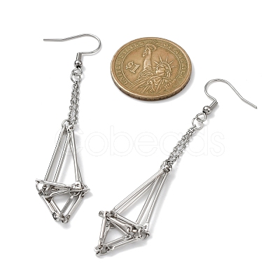 Brass Earring Hooks with Tray EJEW-JE05582-02-1