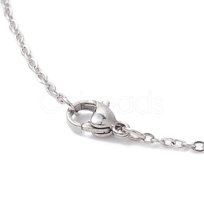 Alloy Sword Pendant Necklace with 304 Stainless Steel Cable Chains NJEW-JN04474-1