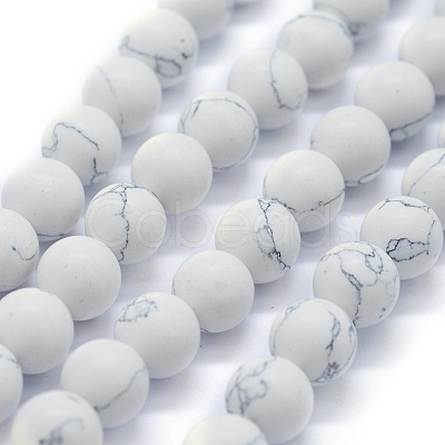 Synthetic Turquoise Beads Strands X-G-P387-02-10mm-1