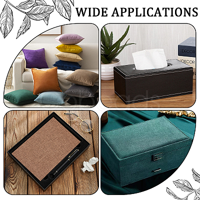 DIY Imitation Leather Fabric SENE-WH0003-37A-32-1