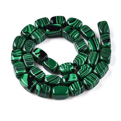 Synthetic Malachite Beads Strands G-T138-94-1