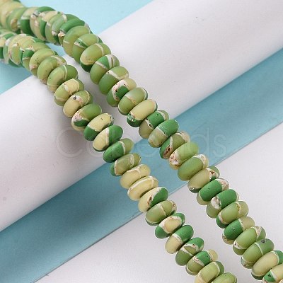 Handmade Polyester Clay Beads Strand X-CLAY-P001-04B-1