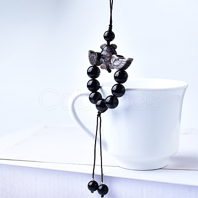 Natural Obsidian Hanging Ornaments PW-WG32A34-01-1