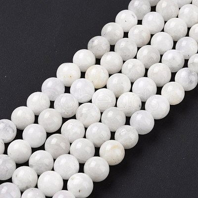 Natural Rainbow Moonstone Beads Strands G-I249-B04-02-1