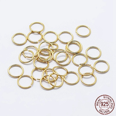 925 Sterling Silver Open Jump Rings STER-F036-02G-1x5mm-1