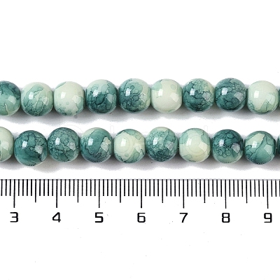 Baking Paint Glass Bead Strands GLAA-H031-01B-07-1