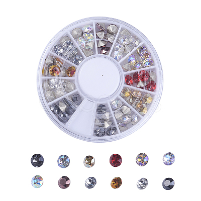 K9 Glass Rhinestone Cabochons GGLA-X0007-01-5.3mm-1