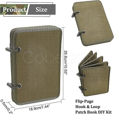 Flip-Page Hook & Loop Patch Book DIY Kit FIND-WH0108-48C-1