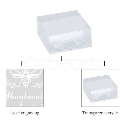 Clear Acrylic Soap Stamps DIY-WH0441-003-1