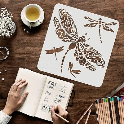 Large Plastic Reusable Drawing Painting Stencils Templates DIY-WH0172-771-1