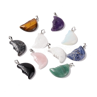 Natural & Synthetic Gemstone Pendants G-D477-03P-1