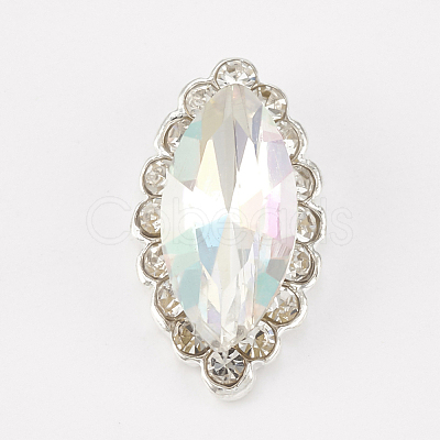 Alloy Rhinestone Cabochons MRMJ-T014-24A-1