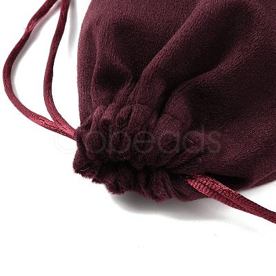 Velvet Jewelry Drawstring Storage Pouches ABAG-P013-02B-04-1