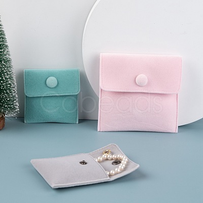 6Pcs 6 Style Square Velvet Jewelry Bags TP-LS0001-06-1