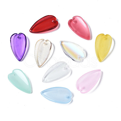 Transparent Glass Pendants GGLA-S054-013-1