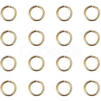 Brass Jump Rings KK-PH0006-8mm-G-1