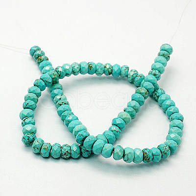 Natural Howlite Beads Strands TURQ-P027-53-1