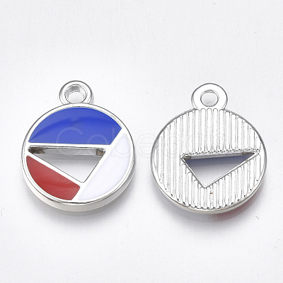 UV Plating Acrylic Pendants OACR-T005-62P-1