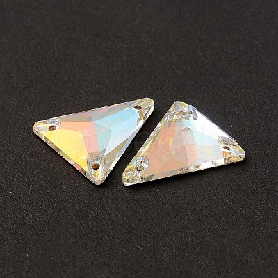 Triangle Shape Sew on Rhinestone GLAA-A024-06C-001LA-1