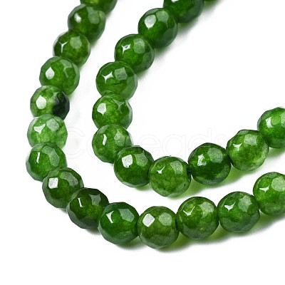 Natural White Jade Bead Strands G-R344-4mm-15-1