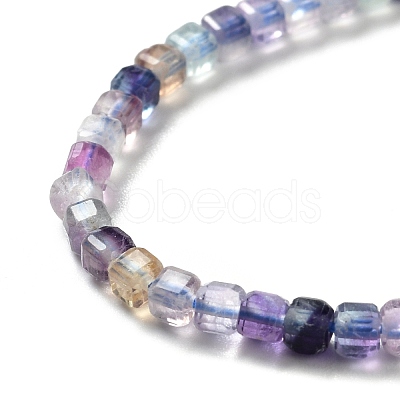 Natural Fluorite Beads Strands G-D467-A03-1