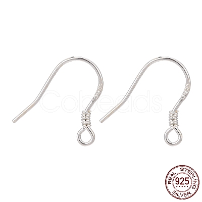 925 Sterling Silver Earring Hooks STER-P032-03S-1