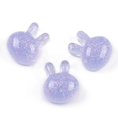 Transparent Epoxy Resin Bunny Decoden Cabochons CRES-P035-03A-1