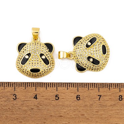 Brass Micro Pave Cubic Zirconia Pendants KK-E108-14G-1