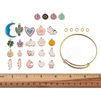 DIY Cute Charm Bangle Making Kit DIY-FS0003-60-1