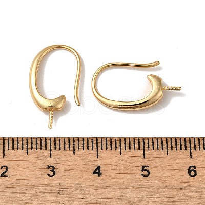 Rack Plating Brass Earring Hooks KK-G480-09LG-1