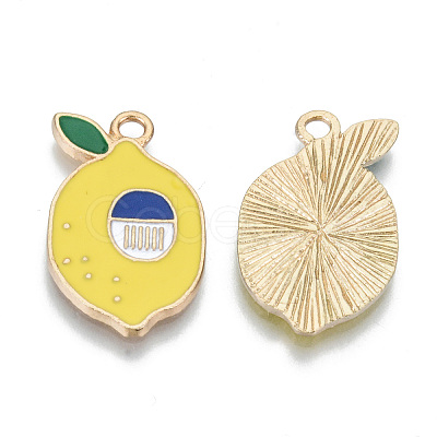 Alloy Enamel Pendants X-ENAM-T011-41KC-RS-1