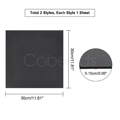 2 Sheets 2 Style ABS Sheet AJEW-PH0001-80-1