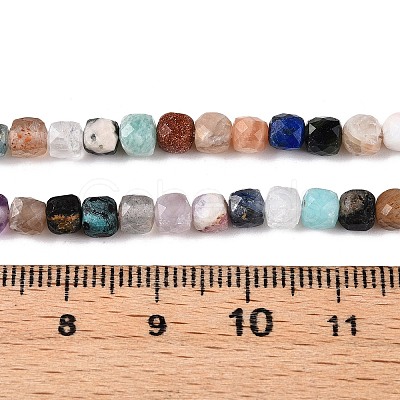 Natural Mixed Gemstone Beads Strands G-N342-127-1