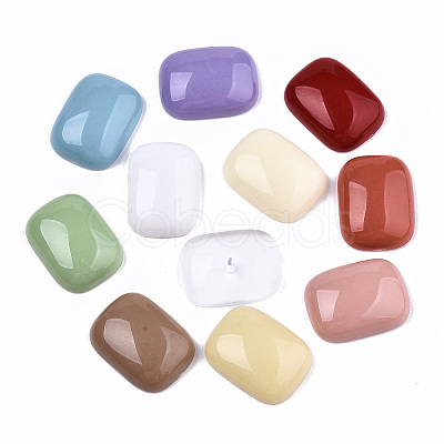 Mixed Opaque & Transparent Resin Beads RESI-T048-06-1