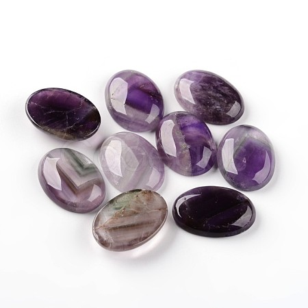 Oval Natural Amethyst Cabochons G-I172-22x30mm-05-1