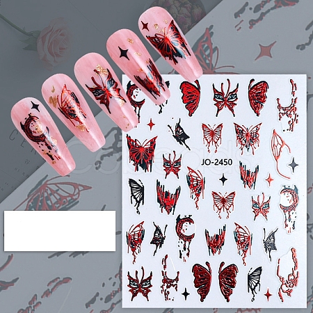 Butterfly Paper Nail Art Stickers PW-WG16398-01-1