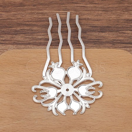 Alloy Hair Comb Finding PW-WGAD31C-01-1