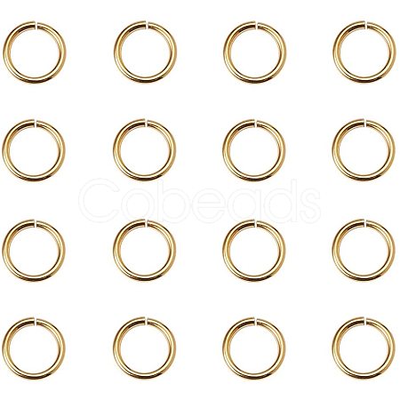 Brass Jump Rings KK-PH0006-8mm-G-1