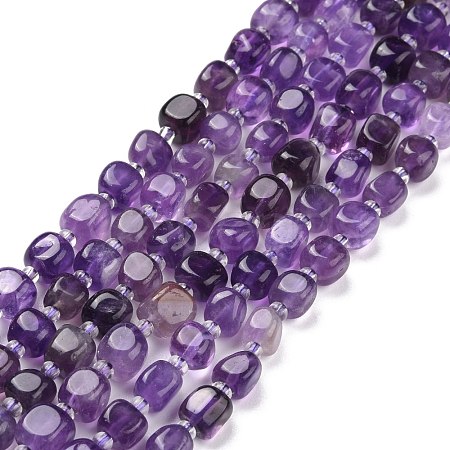 Natural Amethyst Beads Strands G-K323-09-1