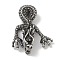 304 Stainless Steel Pendants, Big Dragon Charm, Antique Silver, 44.5x35x11.5mm, Hole: 8.5x5.5mm