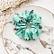 Polyester Dog Pattern Hair Ties for Women Girls, Aquamarine, 120mm