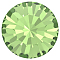 Preciosa&reg MAXIMA Crystal Round Stones, Czech Crystal, Dura Foiling, Round(431 11 615 Chaton), 50520 Peridot, SS39(8.15~8.4mm)